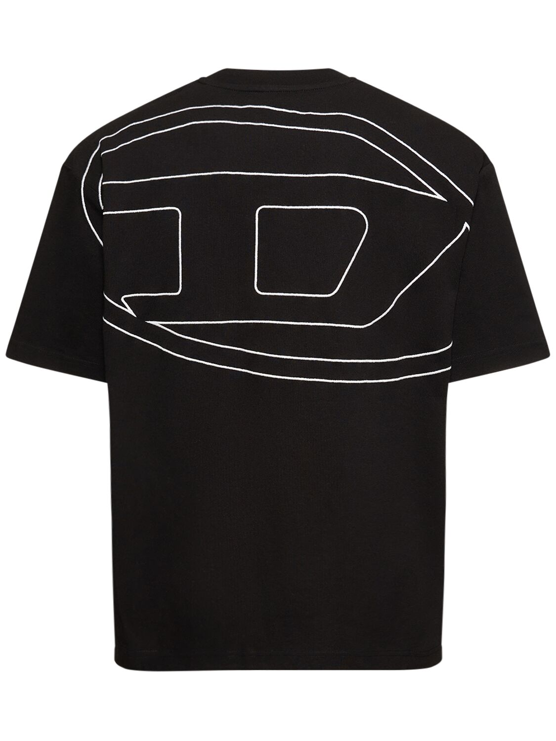 T-shirt Loose Fit Oval D In Cotone / Ricamo - DIESEL - Modalova