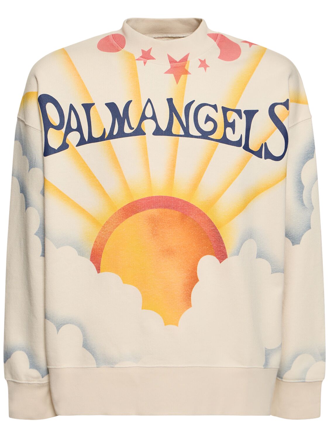 Sweatshirt Aus Baumwolle „palm Sunrise“ - PALM ANGELS - Modalova