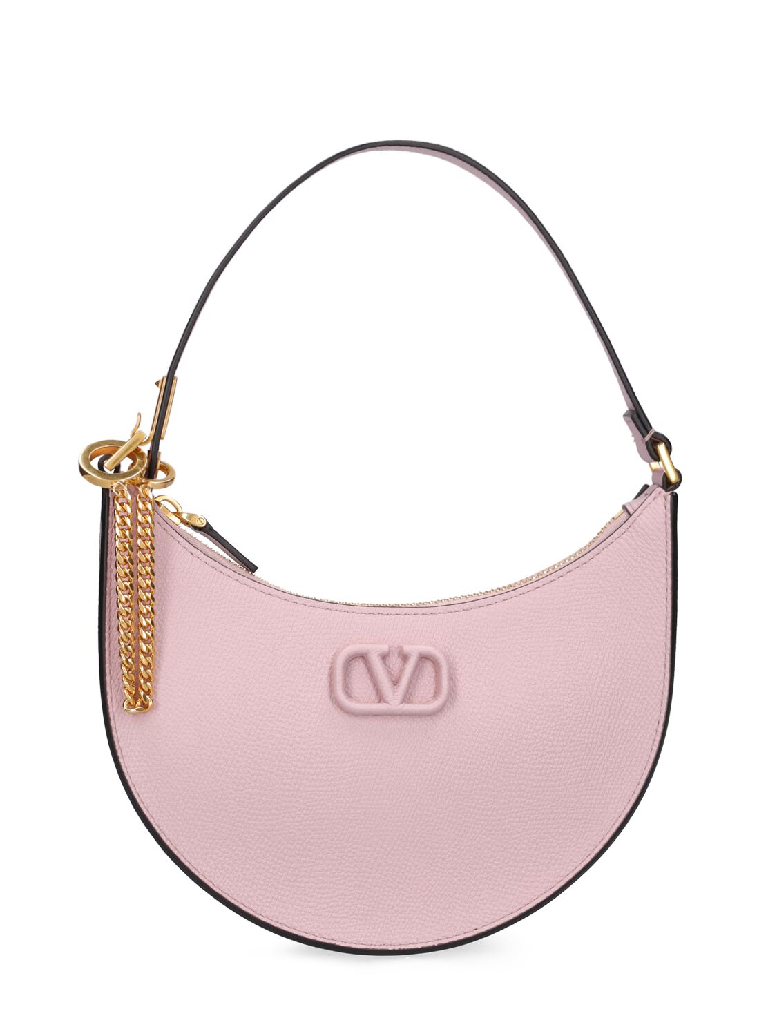 Mini V Logo Signature Leather Hobo Bag - VALENTINO GARAVANI - Modalova