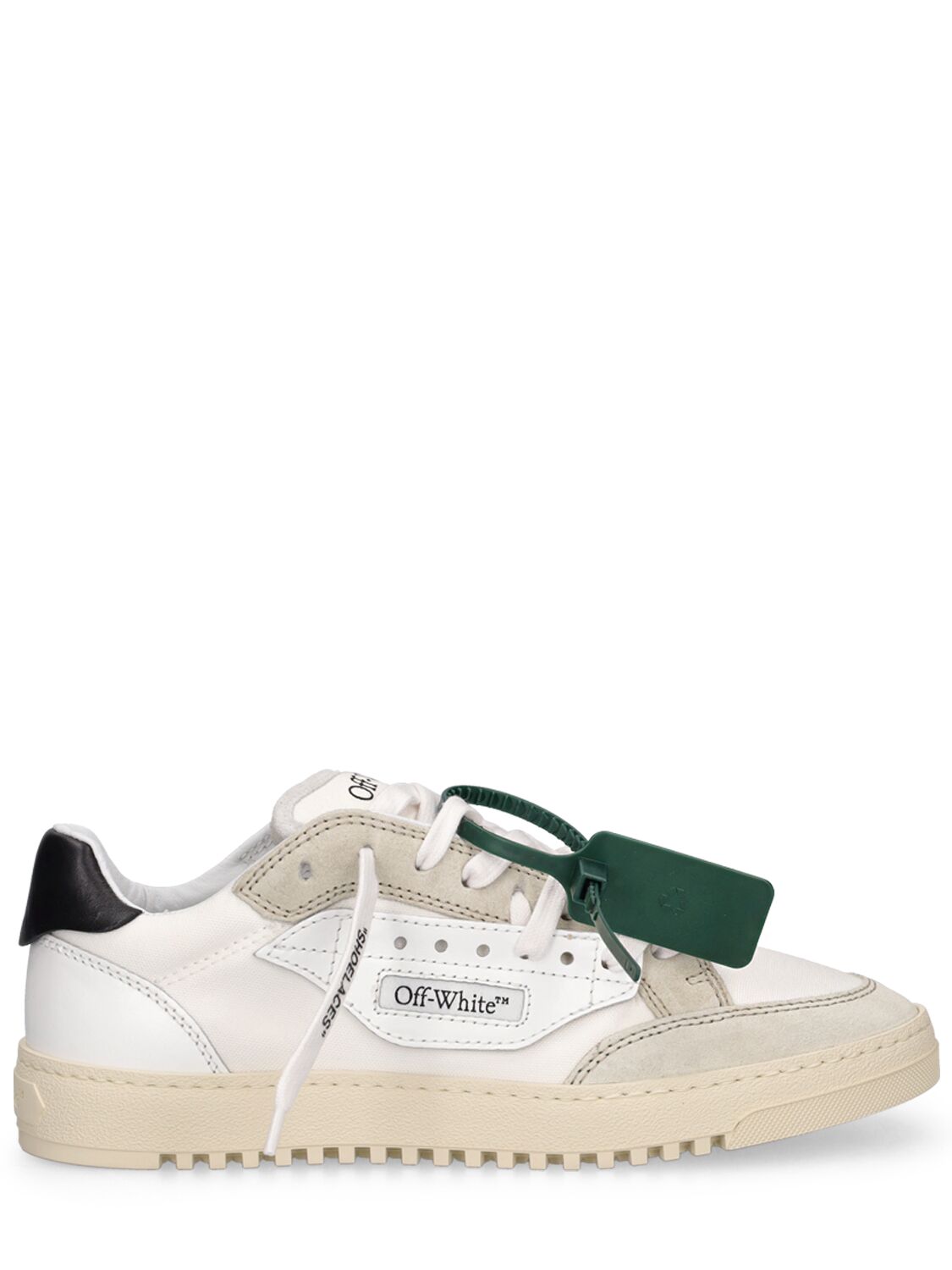 Mm 5.0 Leather & Cotton Sneakers - OFF-WHITE - Modalova