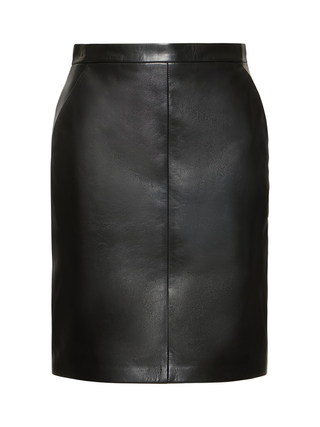 Leather Pencil Skirt - SAINT LAURENT - Modalova