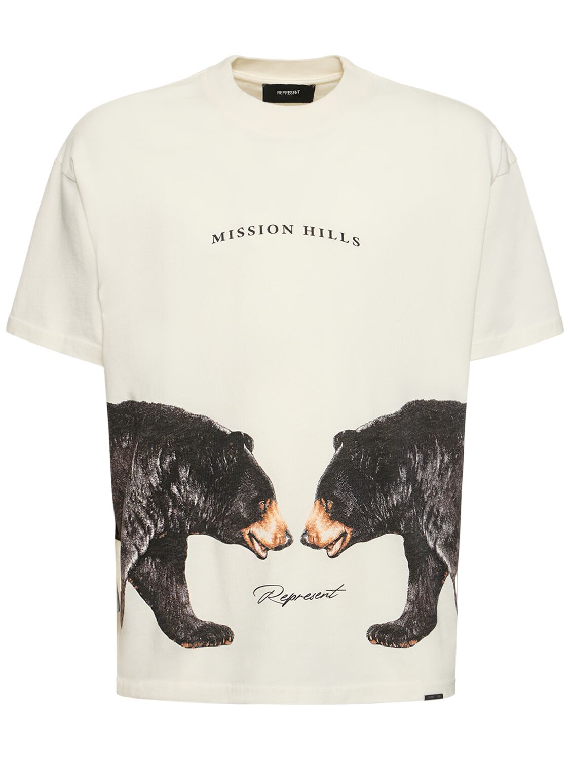 T-shirt Aus Baumwolle Mit Druck "mission Hills" - REPRESENT - Modalova