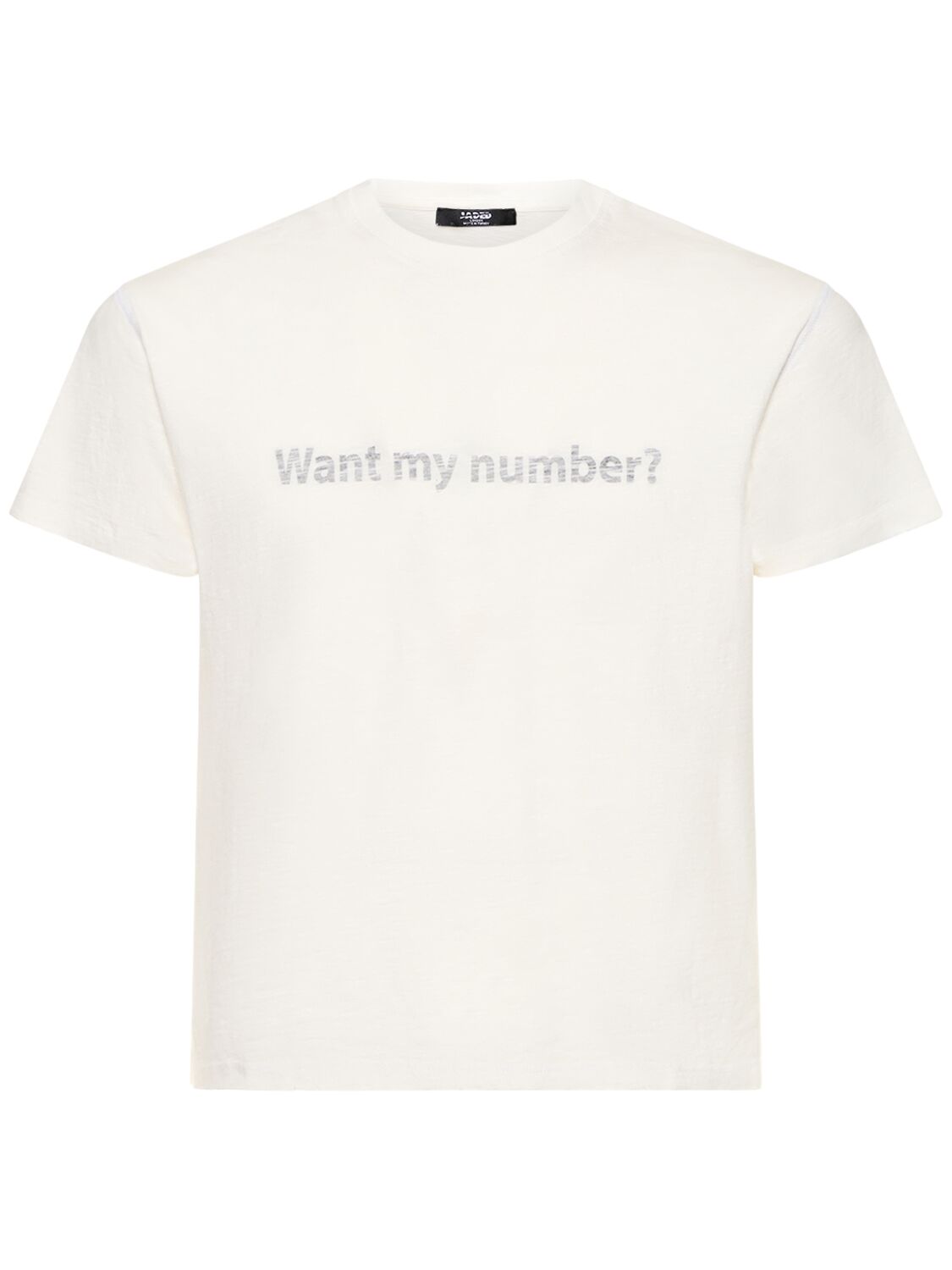 What's My Number? Printed Cotton T-shirt - JADED LONDON - Modalova