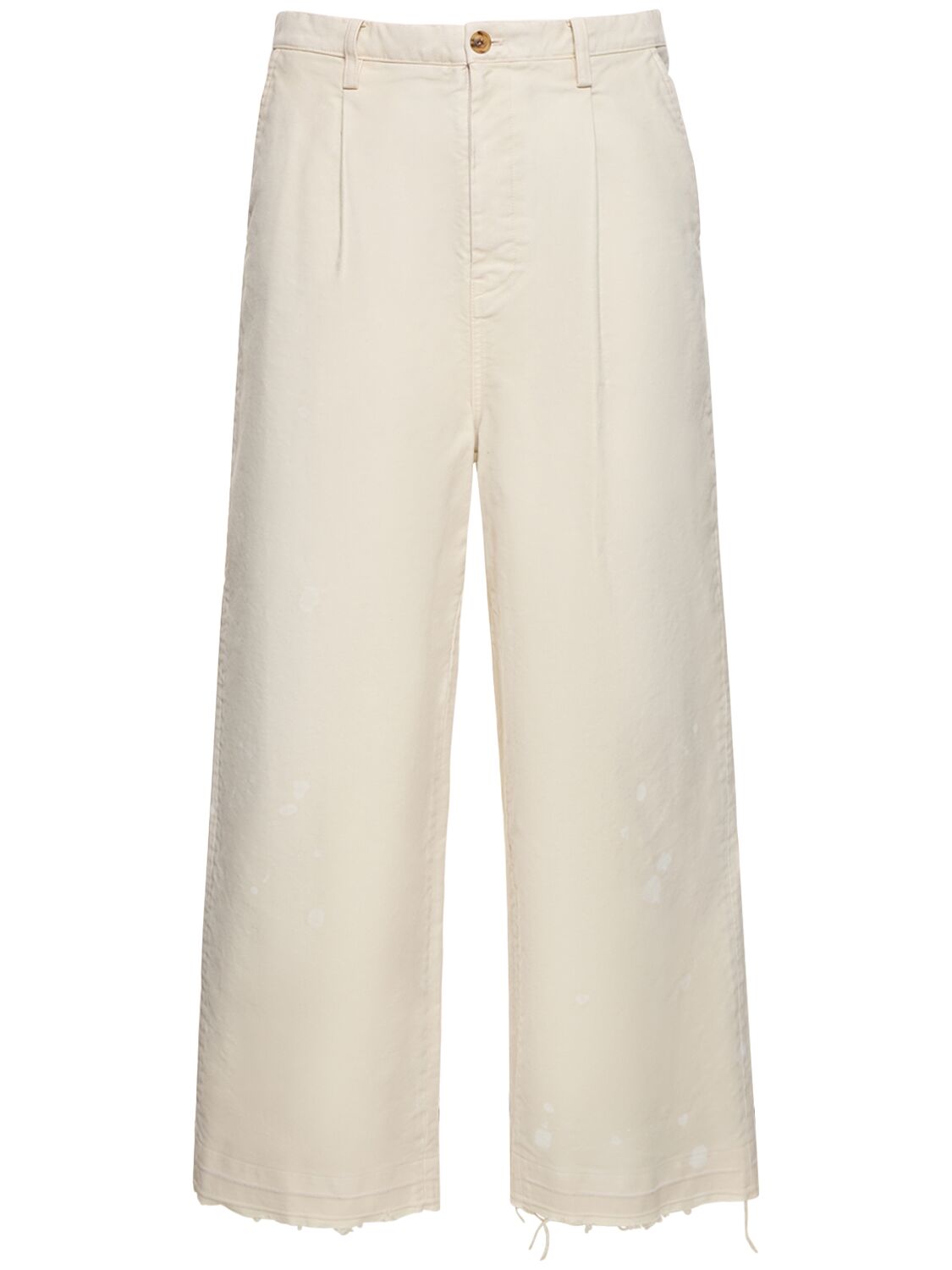 Oversize Bleached Cotton Pants - DOUBLET - Modalova