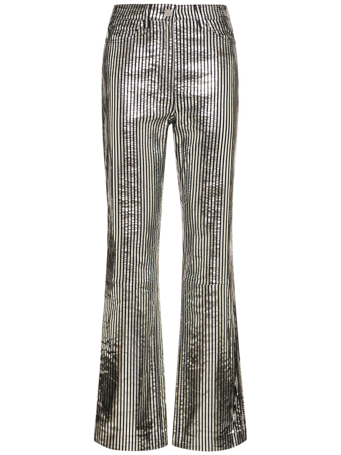 Striped Leather Pants - REMAIN - Modalova