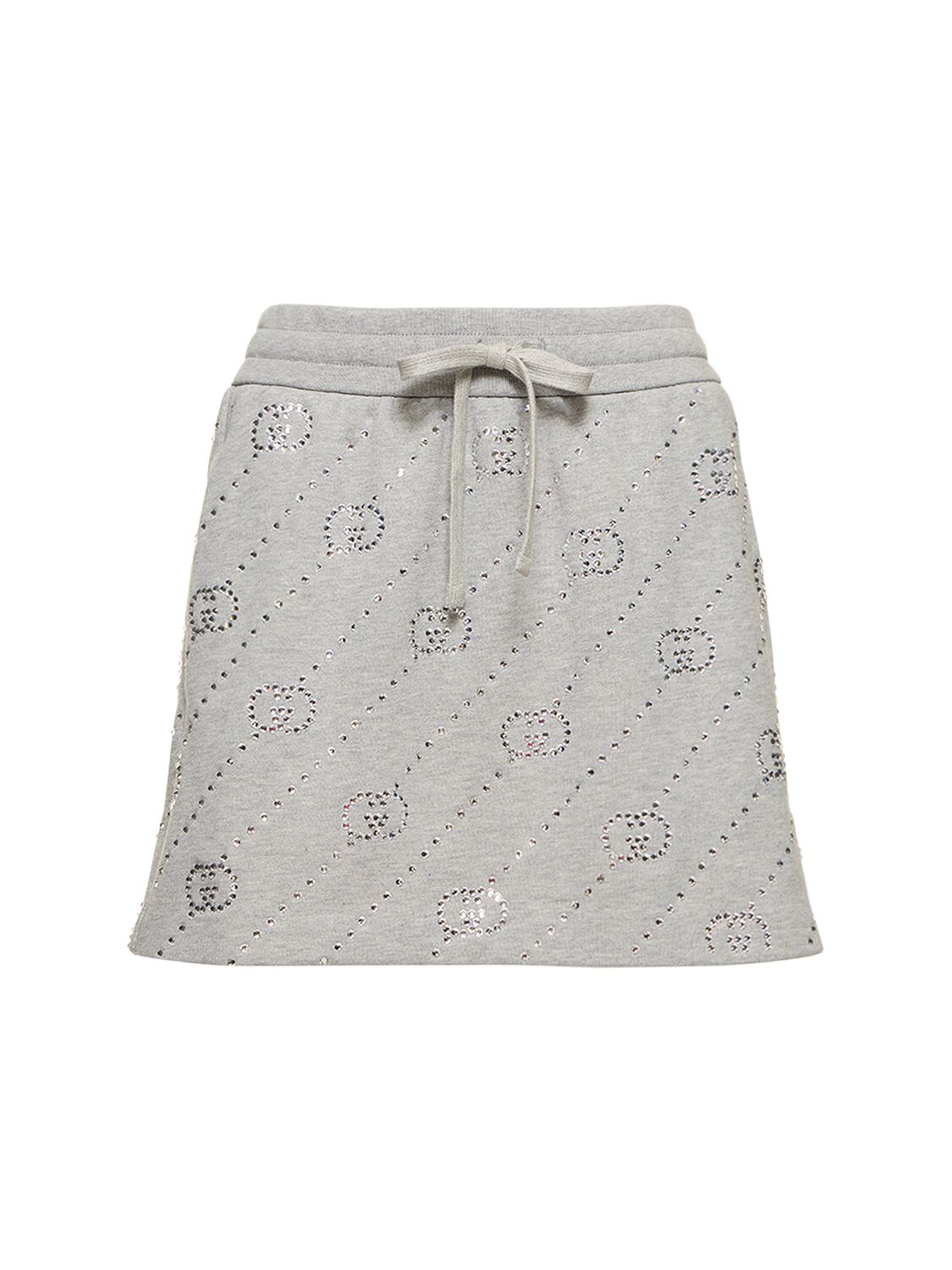Gg Cotton Jersey Mini Skirt - GUCCI - Modalova