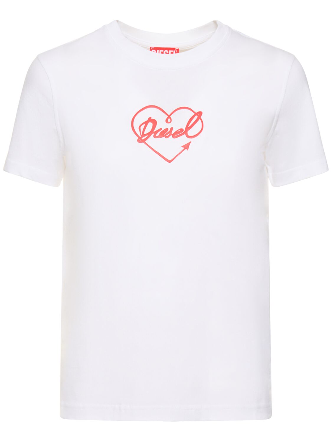 T-shirt Regular Fit In Cotone Con Logo - DIESEL - Modalova