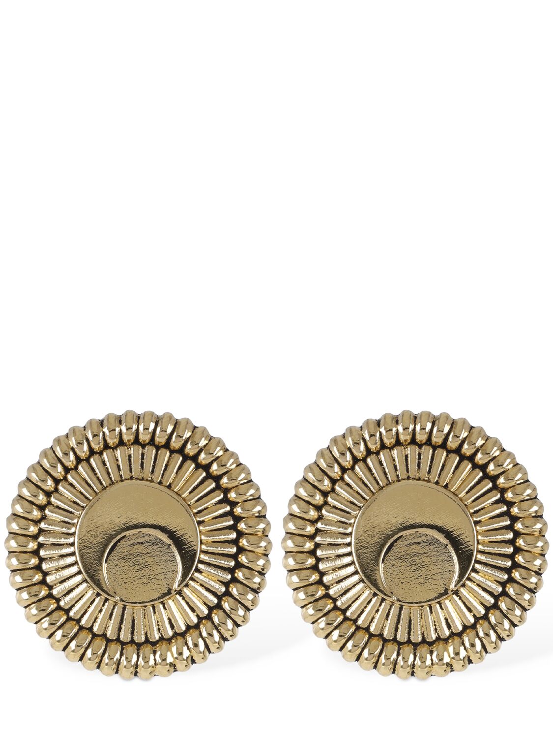 Regenerated Statement Button Earrings - MARINE SERRE - Modalova