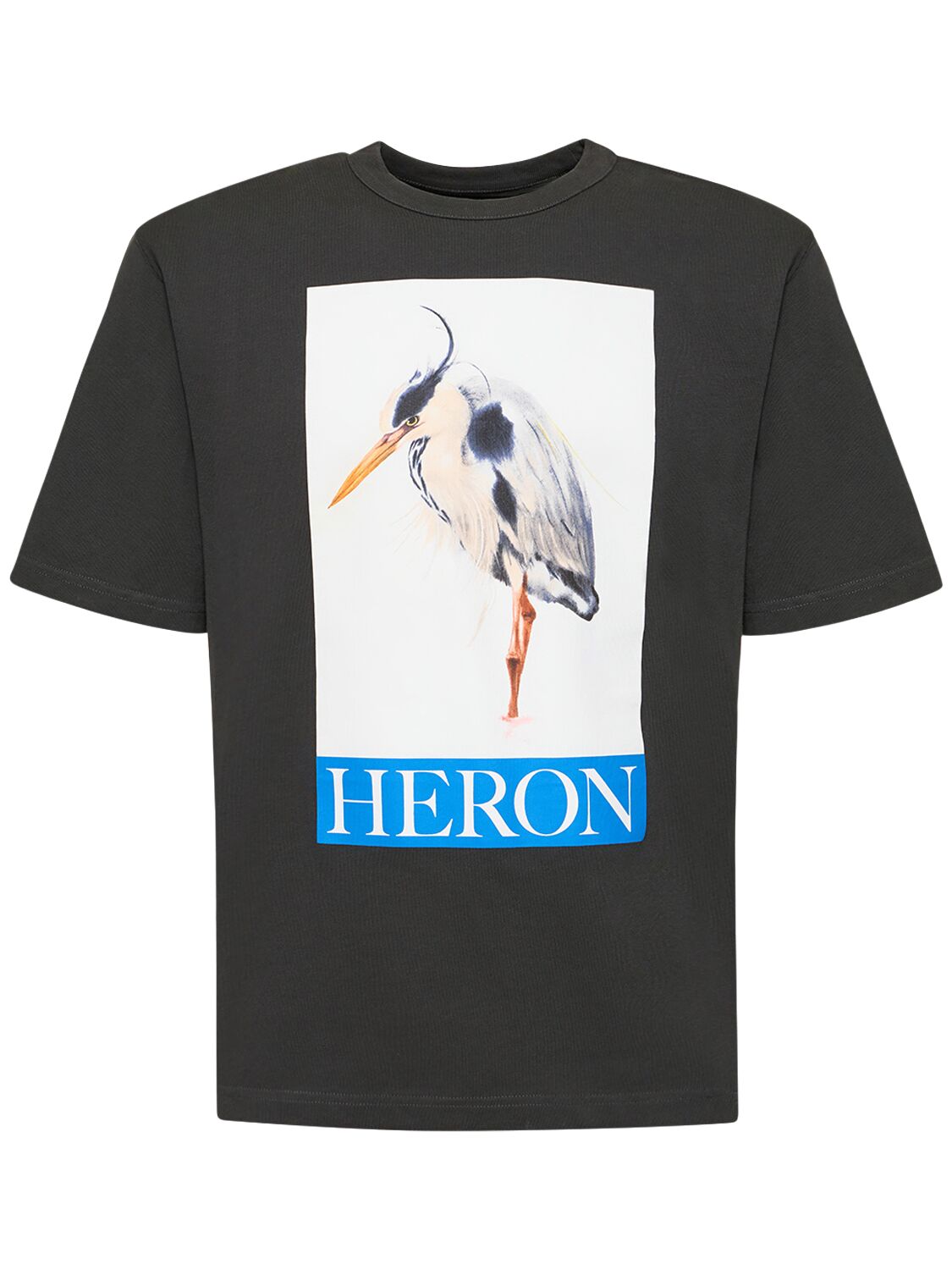 T-shirt Aus Baumwolljersey Mit Heron-druck - HERON PRESTON - Modalova