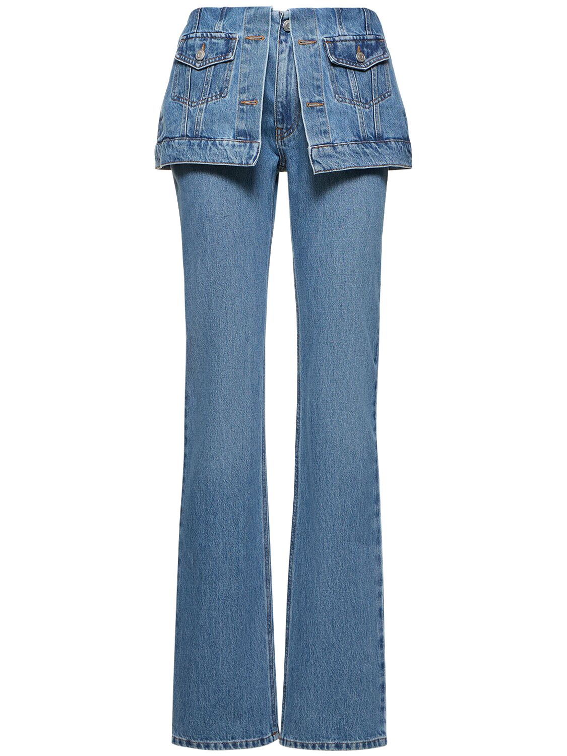 Straight Denim Jeans W/ Front Flaps - COPERNI - Modalova