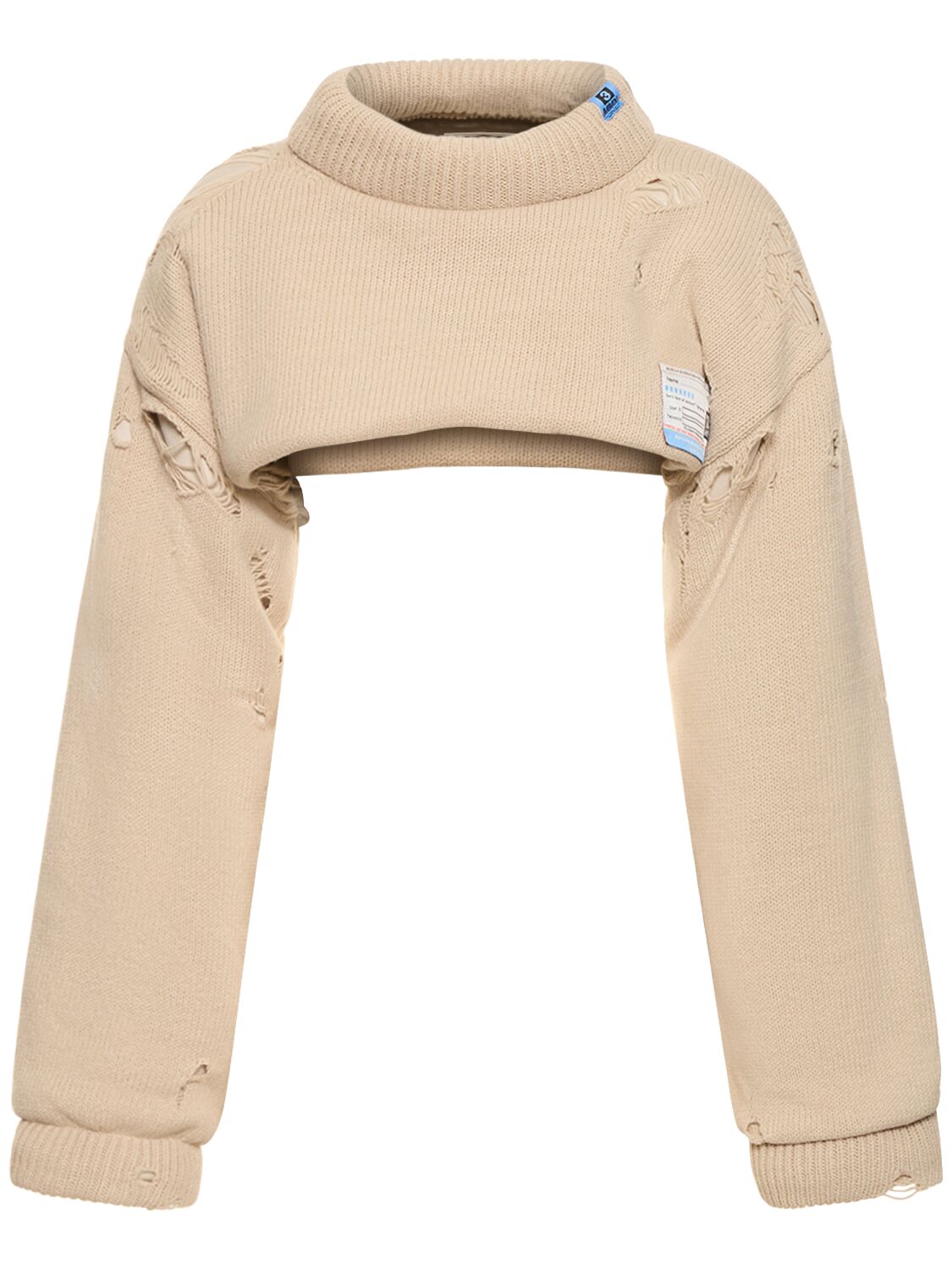 Verkürzter Sweater Aus Gepolsterter Wolle - MIHARA YASUHIRO - Modalova