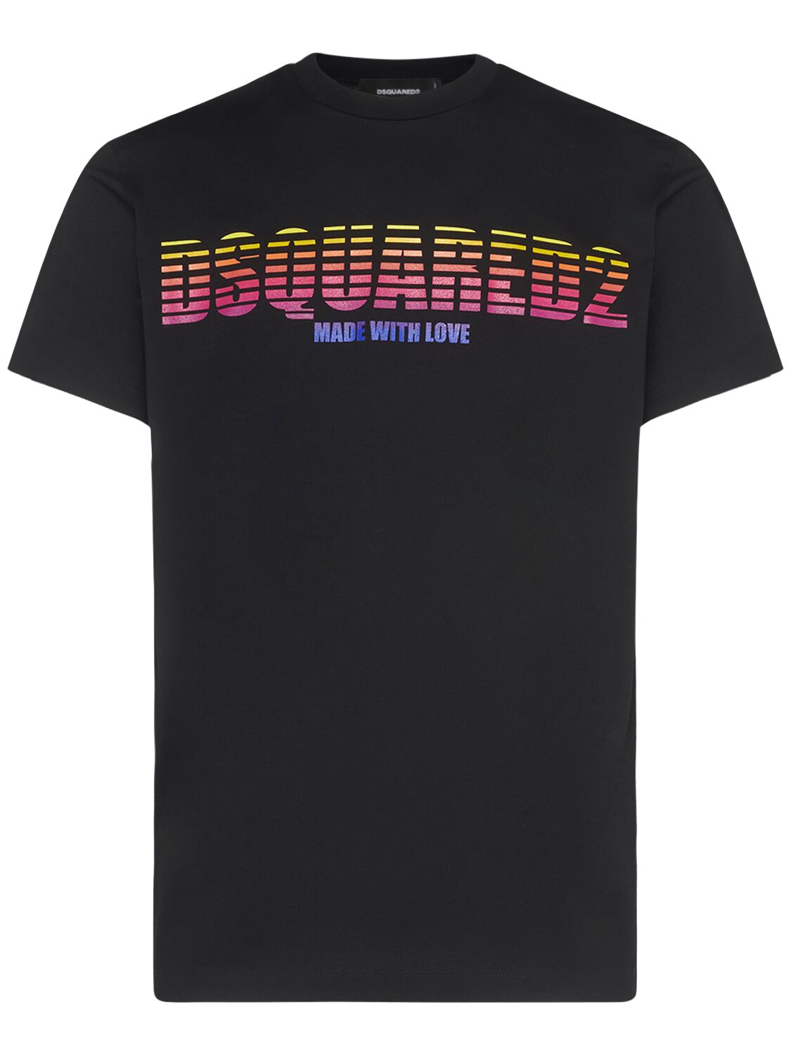 T-shirt In Jersey Di Cotone Con Logo - DSQUARED2 - Modalova