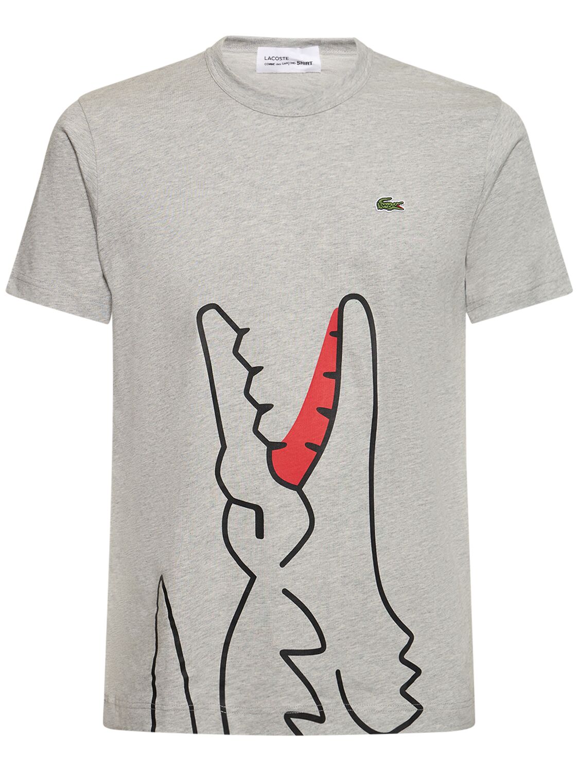 T-shirt Lacoste In Cotone Con Stampa - COMME DES GARÇONS SHIRT - Modalova