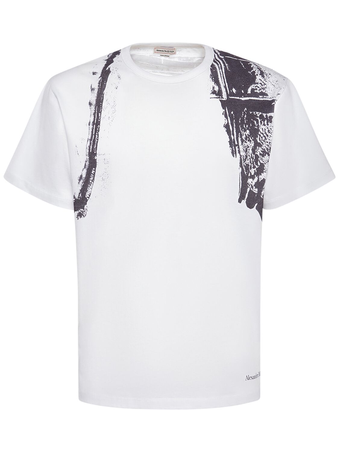 Fold Harness Cotton T-shirt - ALEXANDER MCQUEEN - Modalova