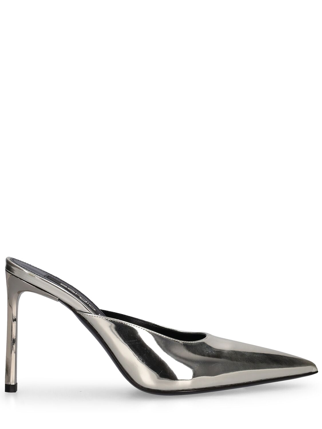 Mujer Zapatos Mules De Piel Metalizada 95mm 36 - SERGIO ROSSI - Modalova
