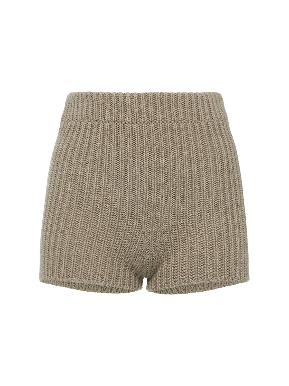 Acceso1234 Cotton Rib Knit Shorts - MAX MARA - Modalova
