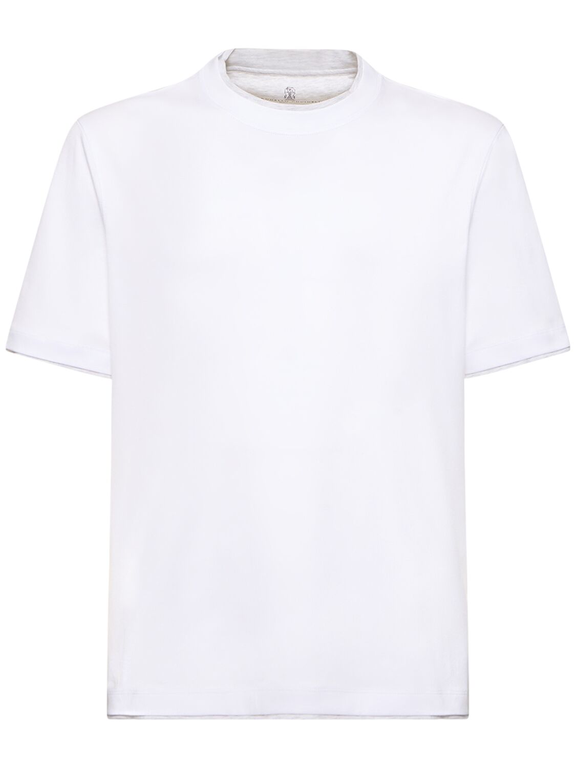 Hombre Camiseta De Algodón Jersey S - BRUNELLO CUCINELLI - Modalova