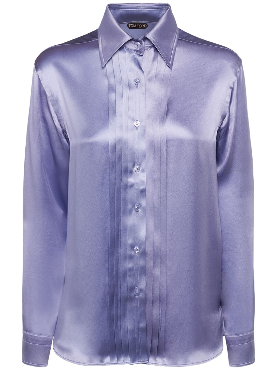 Fluid Charmeuse Silk Shirt - TOM FORD - Modalova