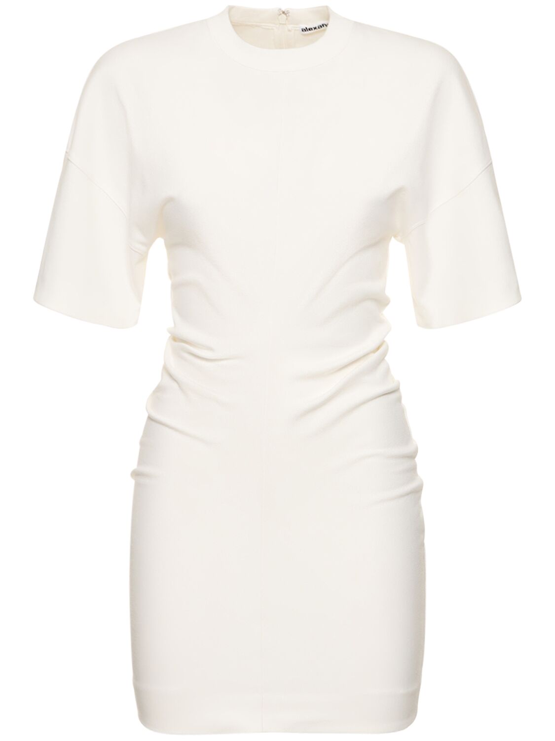 Drop Shoulder Cotton Blend Mini Dress - ALEXANDER WANG - Modalova