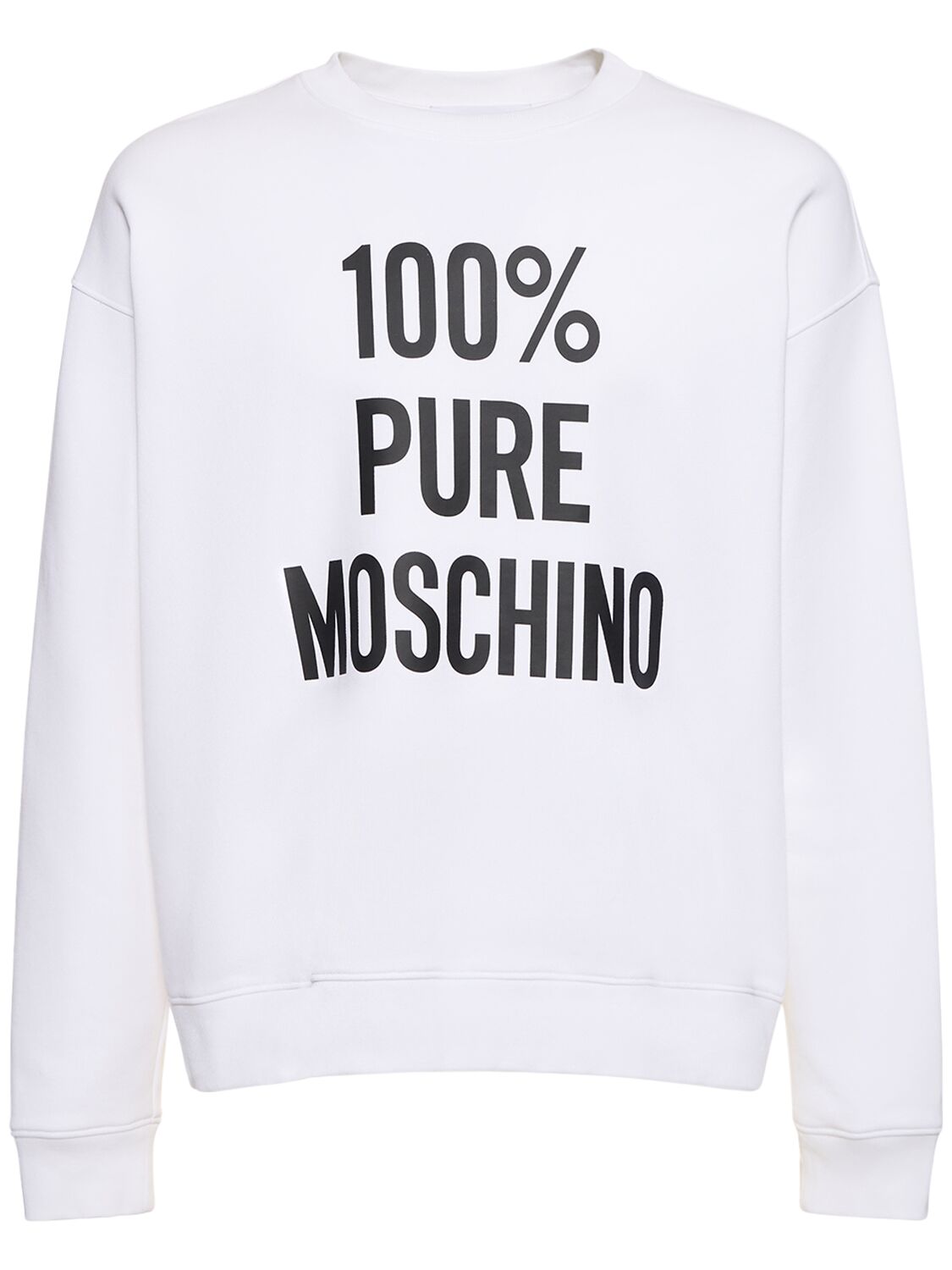Pure Cotton Sweatshirt - MOSCHINO - Modalova