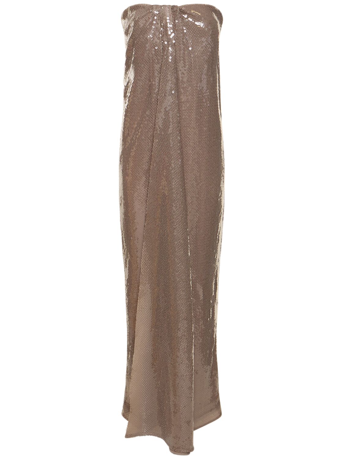 Mujer Vestido De Satén Con Lentejuelas Sin Tirantes 6 - 16ARLINGTON - Modalova