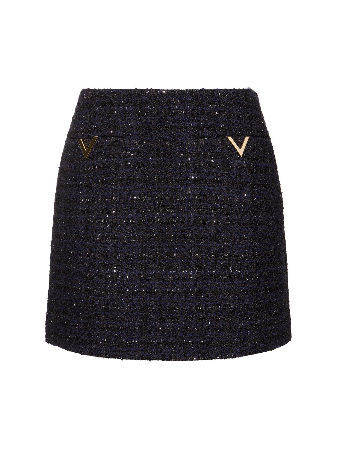 Tweed Lurex Mini Skirt - VALENTINO - Modalova