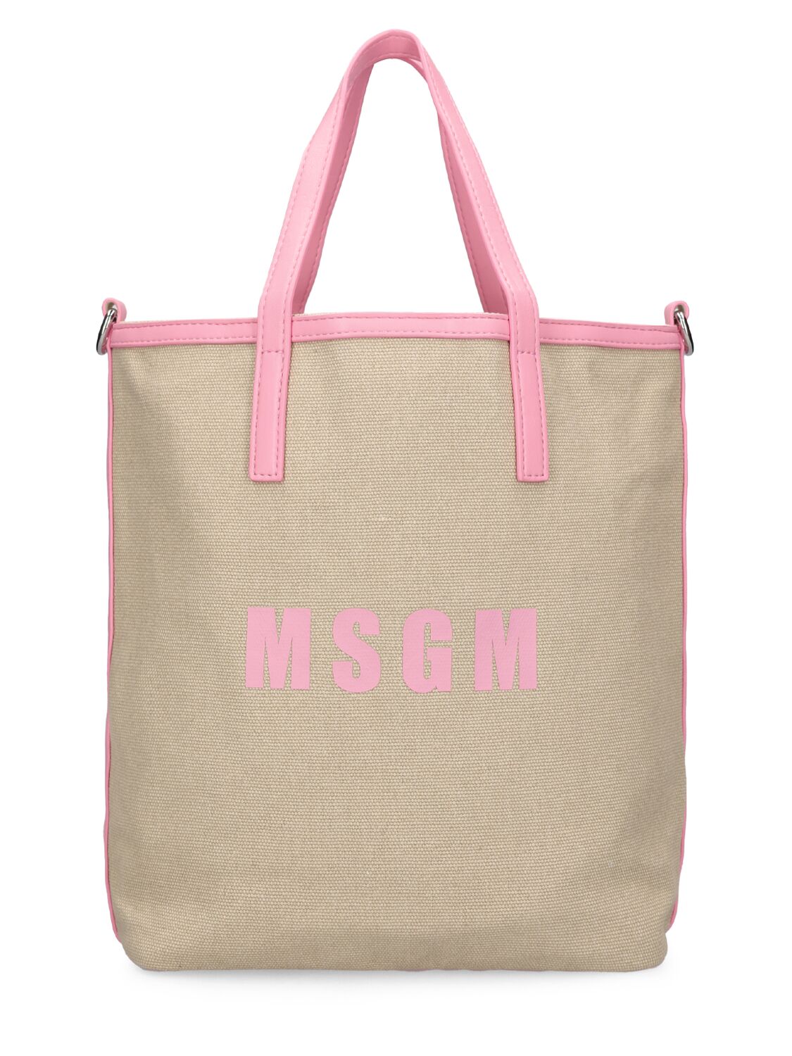 Small Canvas Shopping Bag - MSGM - Modalova