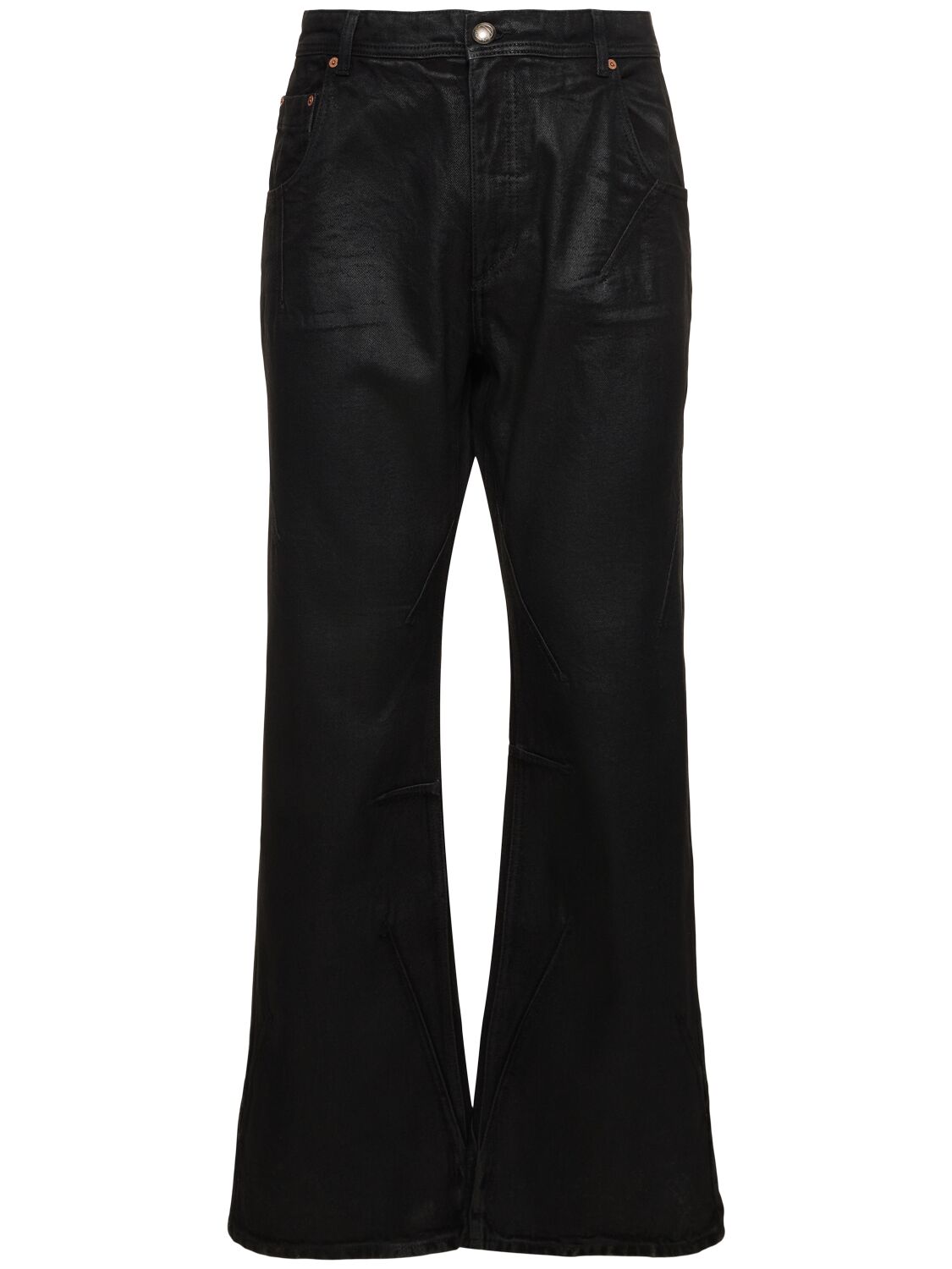 Tripot Coated Cotton Flared Jeans - ANDERSSON BELL - Modalova