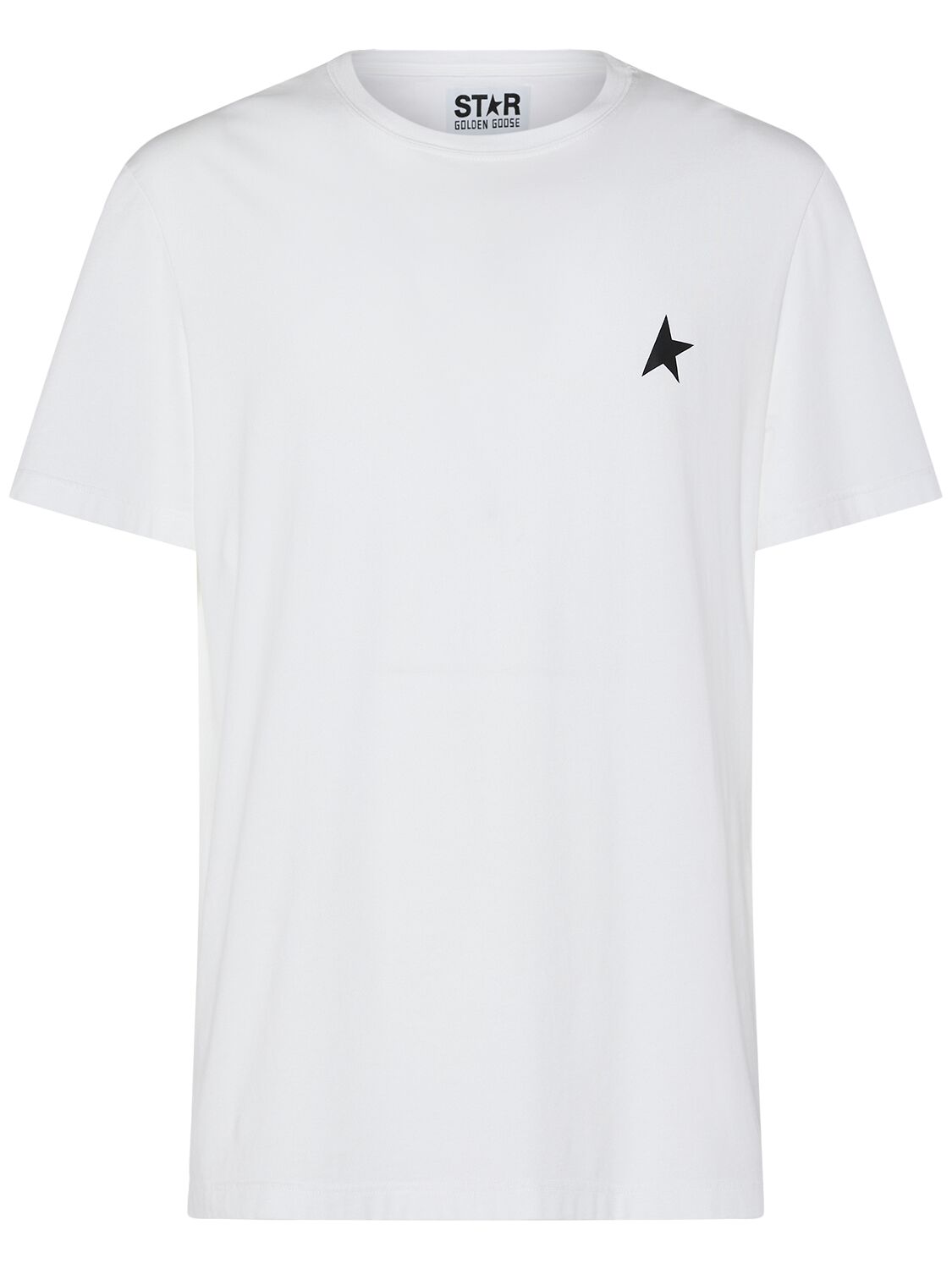 Hombre Camiseta De Algodón Con Logo Blanco Óptico Xs - GOLDEN GOOSE - Modalova