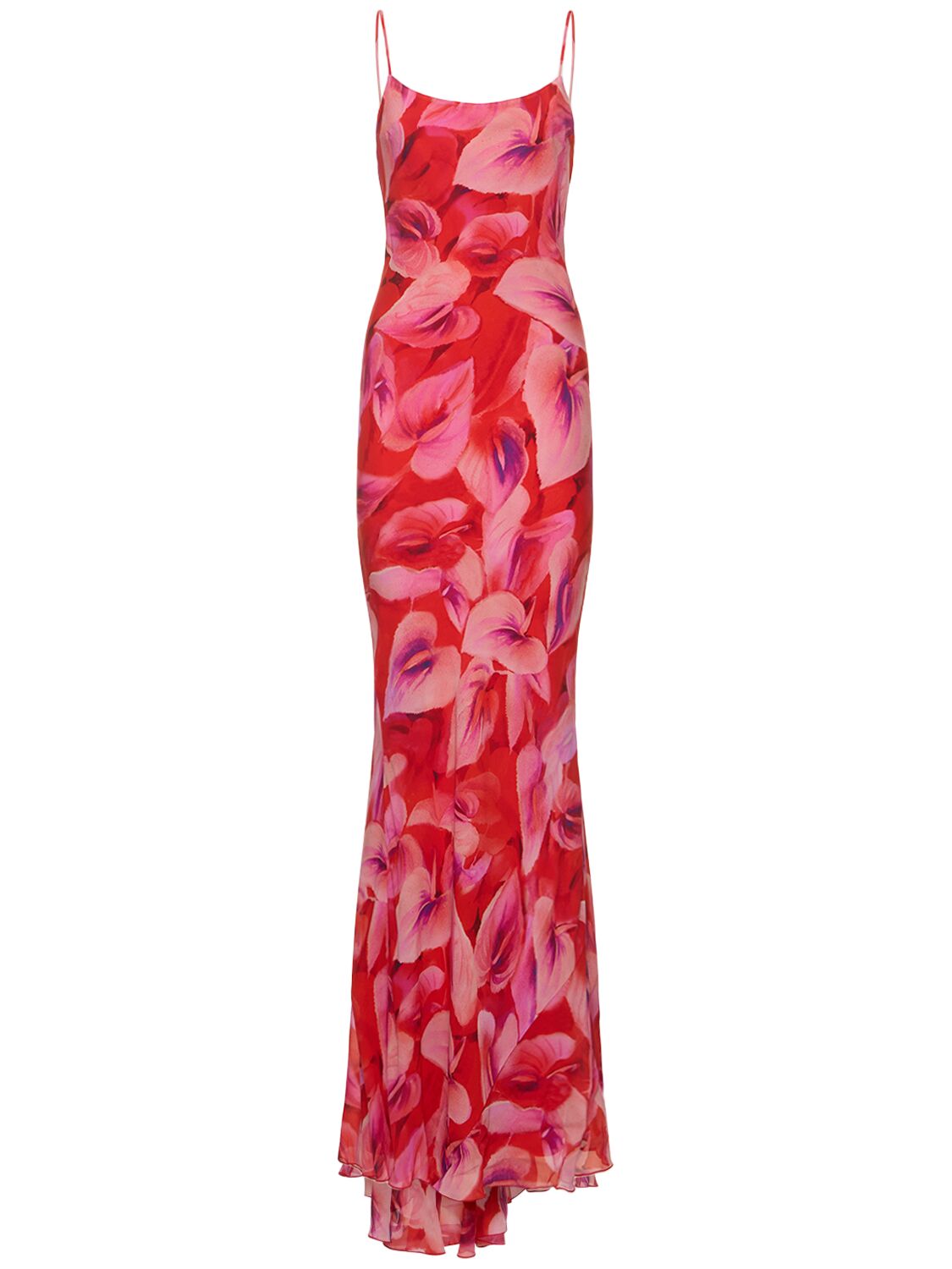 Ninfea Printed Tech Georgette Maxi Dress - THE ANDAMANE - Modalova