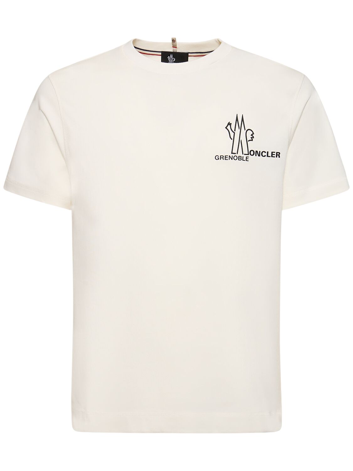 T-shirt Aus Baumwolle Mit Logo - MONCLER GRENOBLE - Modalova