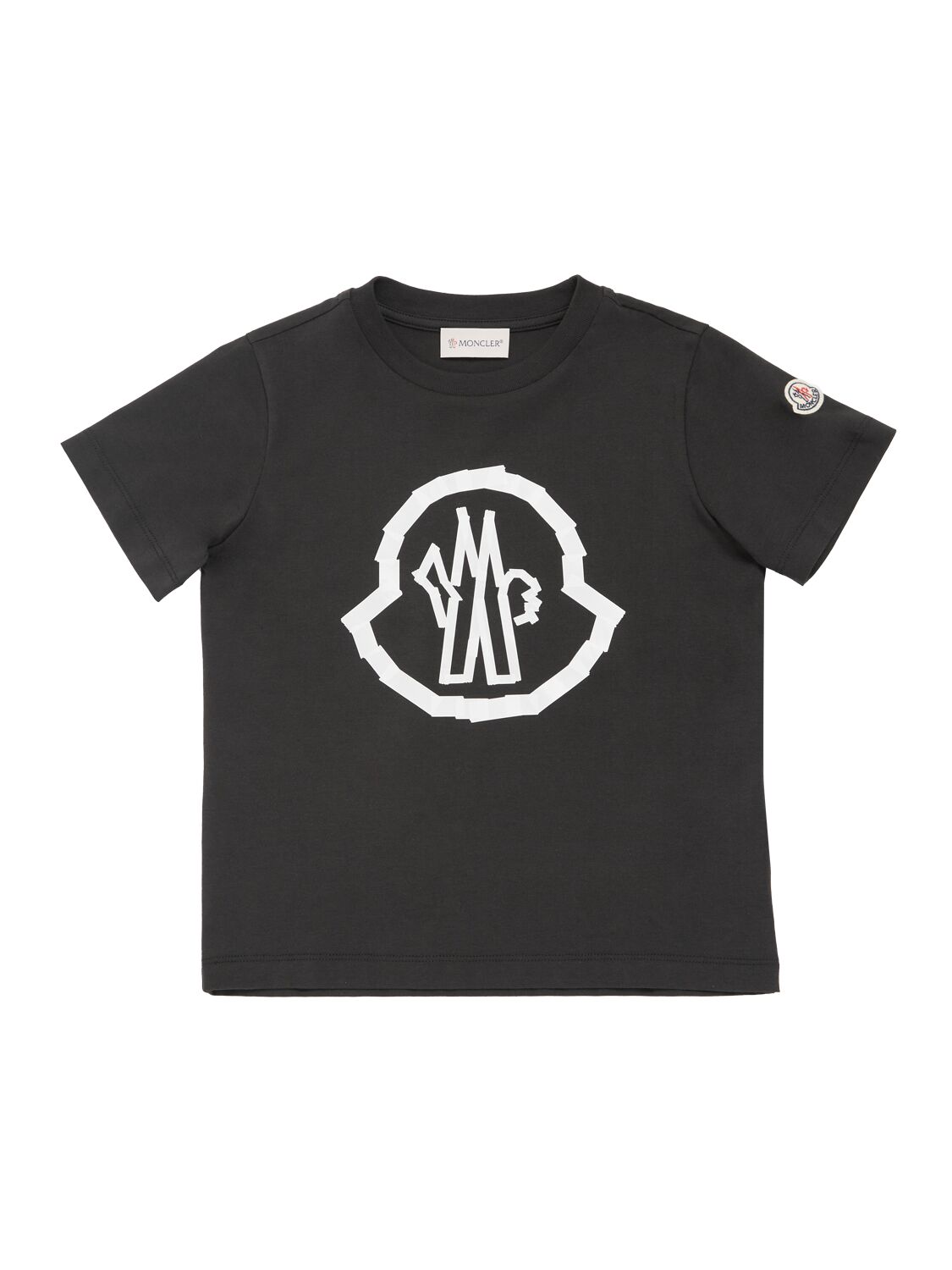 Logo Cotton T-shirt - MONCLER - Modalova