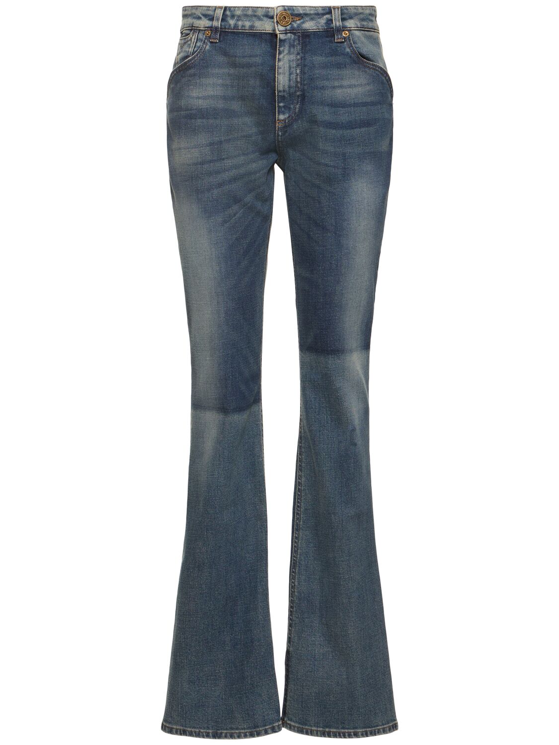 Western Denim Bootcut Jeans - BALMAIN - Modalova