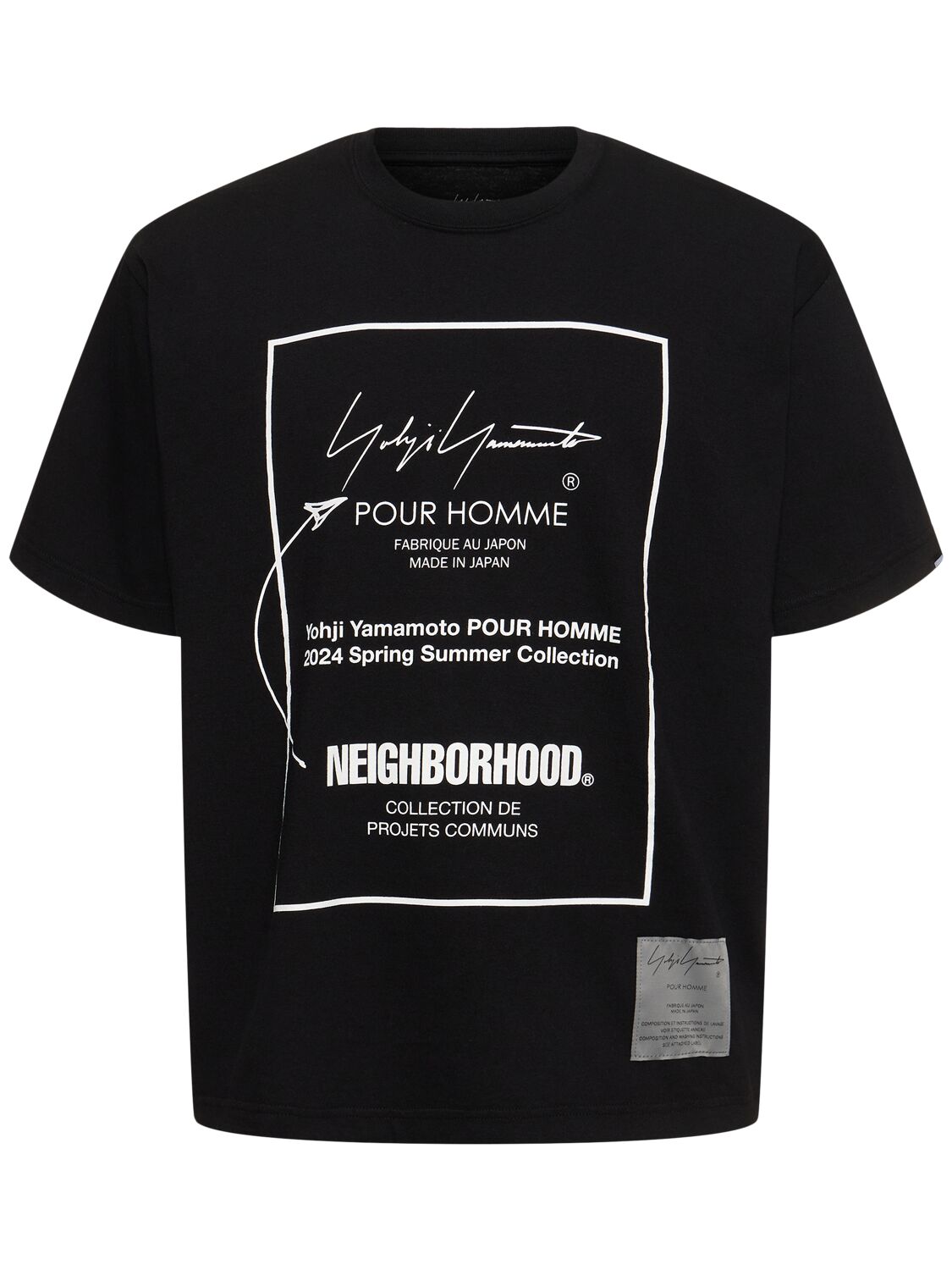 T-shirt Aus Bio-baumwolle „neighborhood X X Yohji“ - YOHJI YAMAMOTO - Modalova