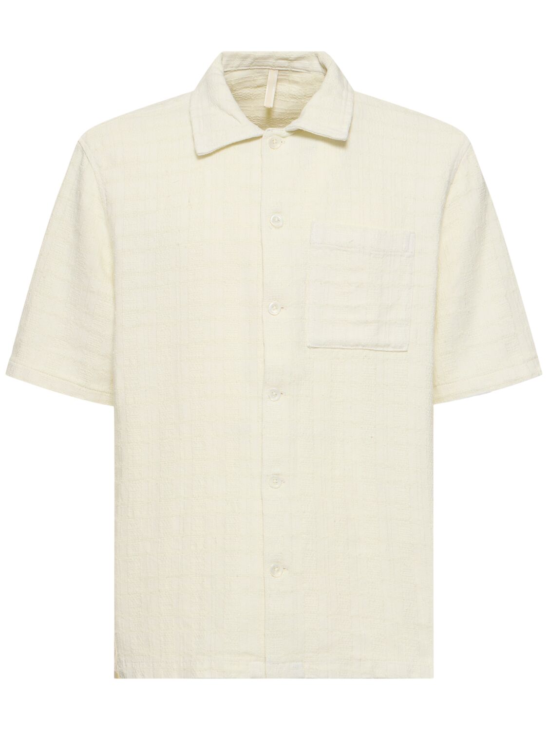 Spacey Linen Blend Short Sleeve Shirt - SUNFLOWER - Modalova