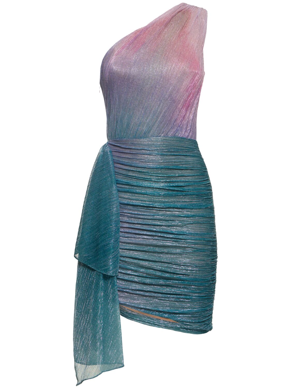 Sequined One Shoulder Mini Dress - PATBO - Modalova
