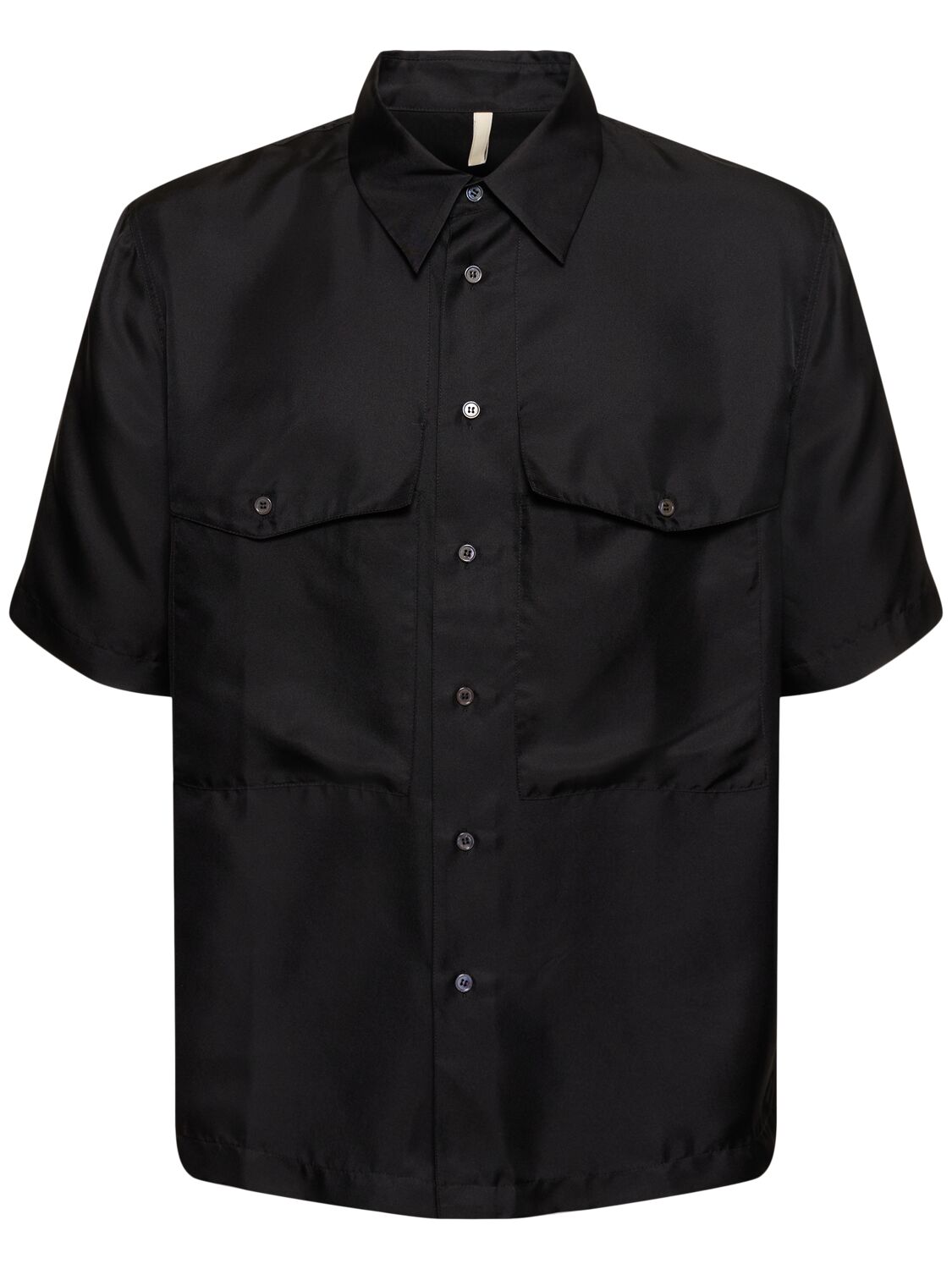 Silk Short Sleeve Shirt - SUNFLOWER - Modalova
