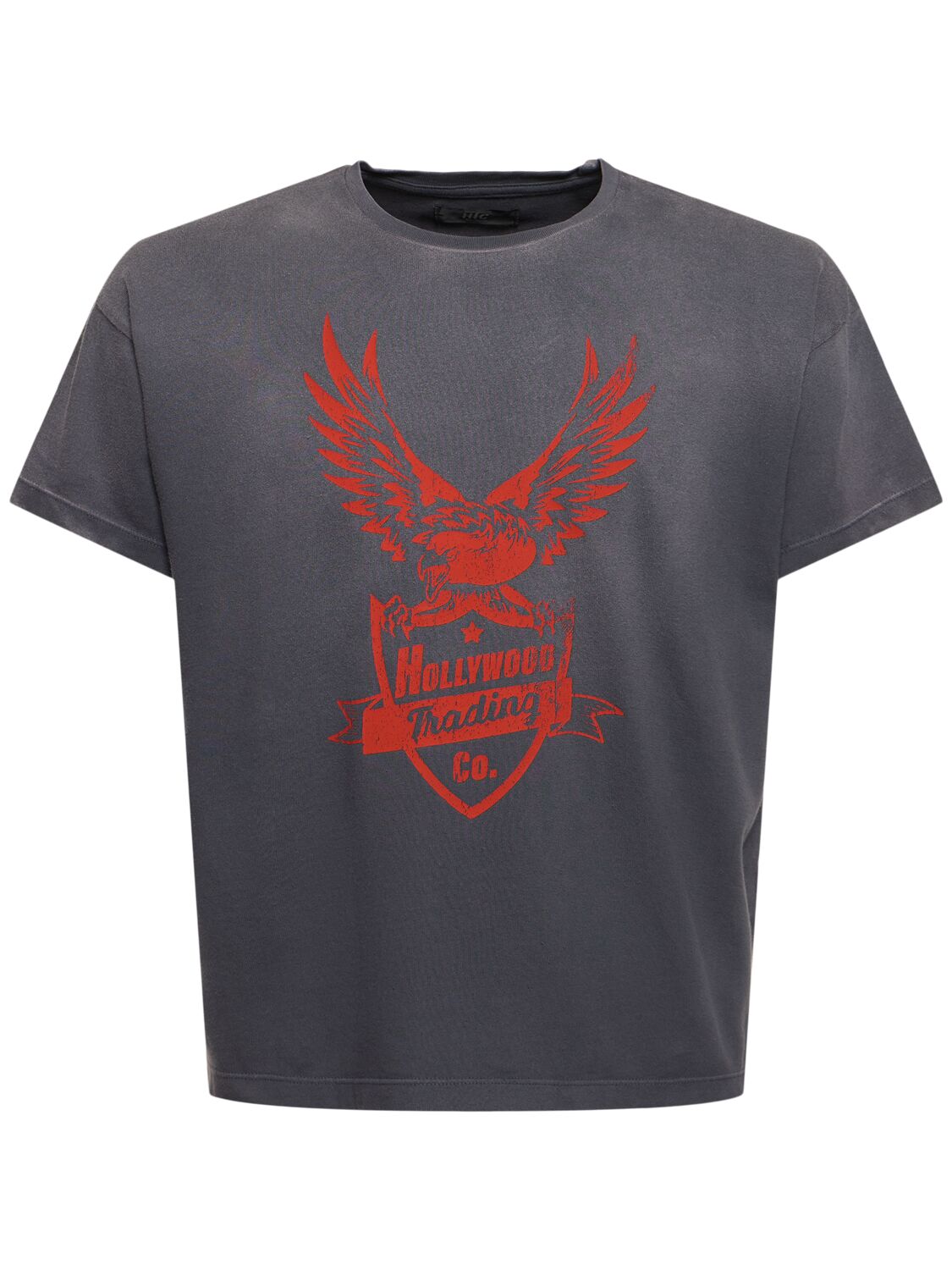Eagle Print Cotton Jersey T-shirt - HTC LOS ANGELES - Modalova