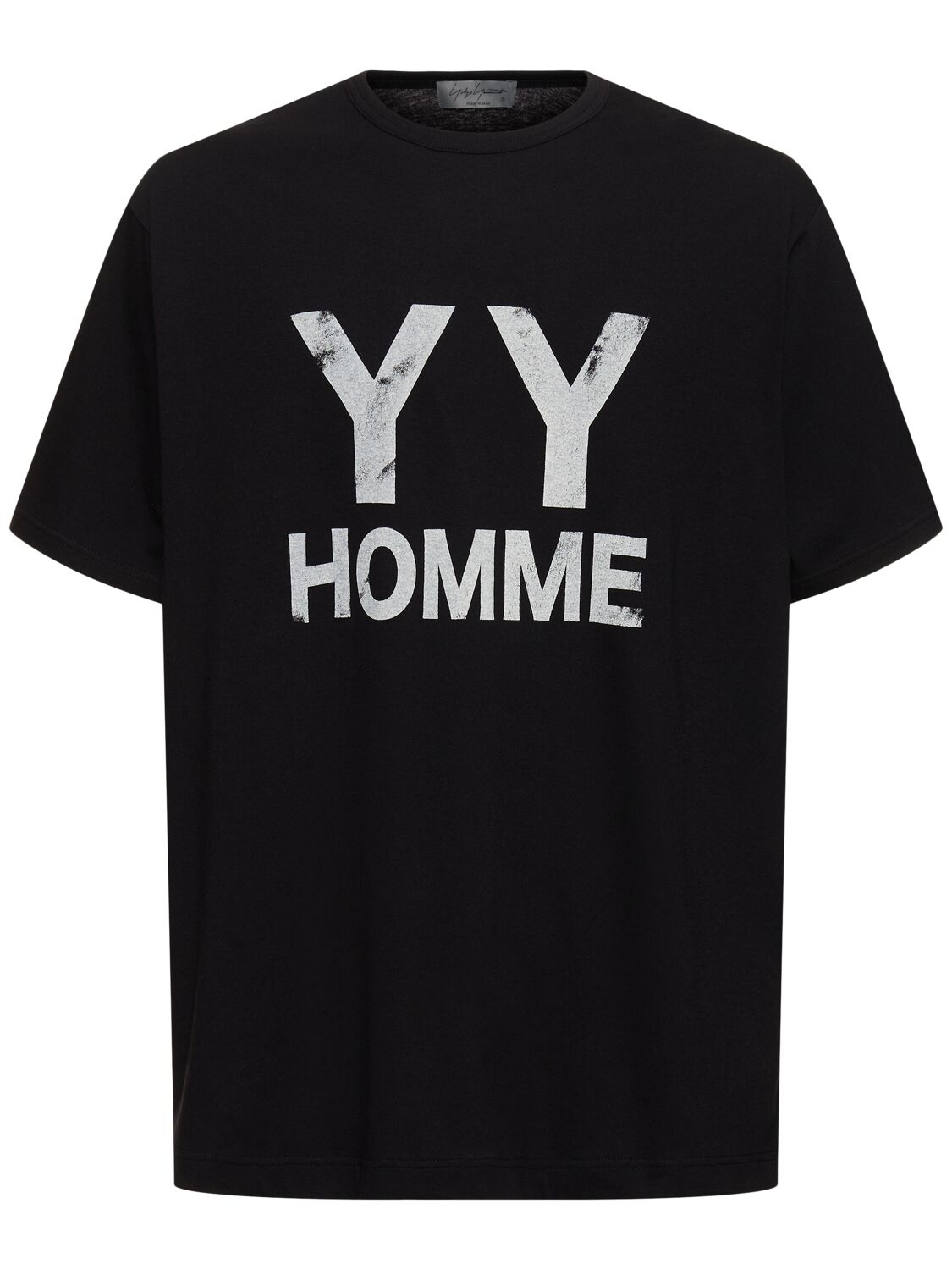 T-shirt Yyh In Cotone Con Stampa - YOHJI YAMAMOTO - Modalova