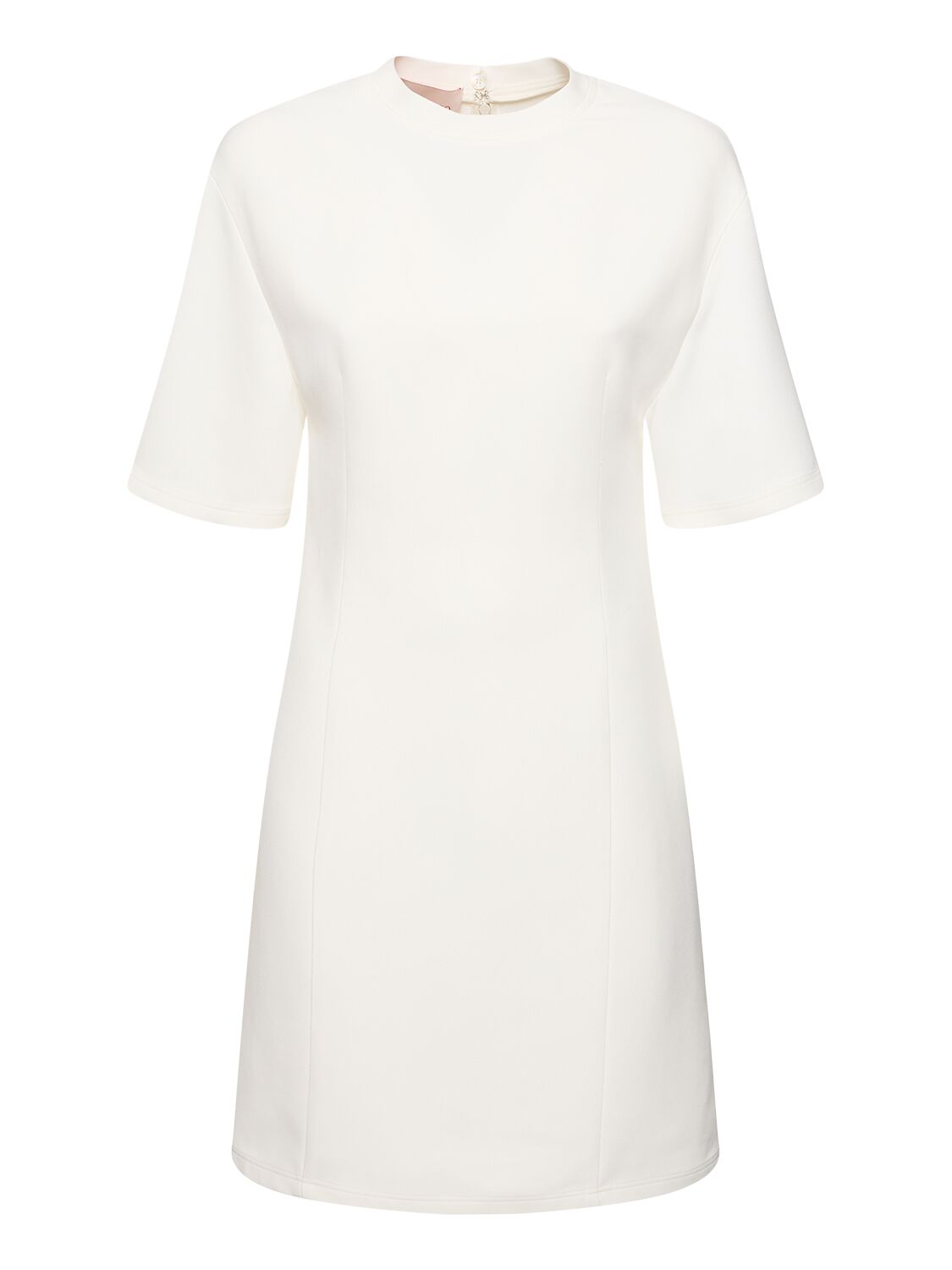 Short Sleeve Crepe Mini Dress - VALENTINO - Modalova