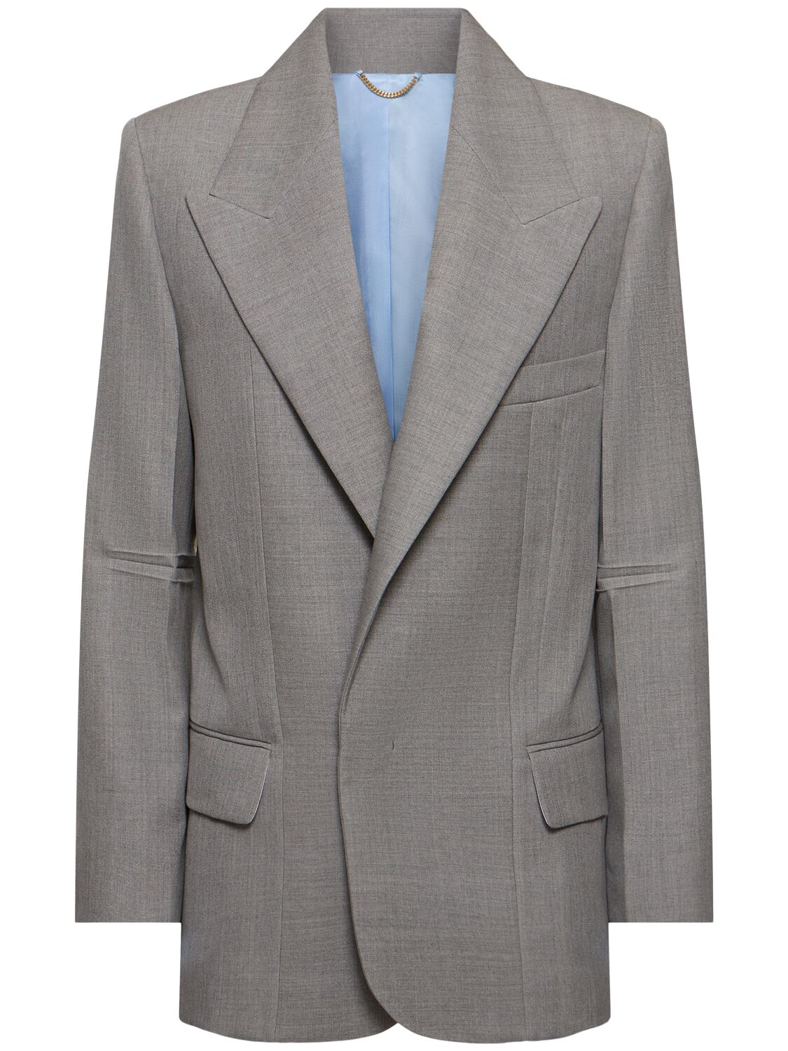 Darted Sleeve Tailored Wool Jacket - VICTORIA BECKHAM - Modalova