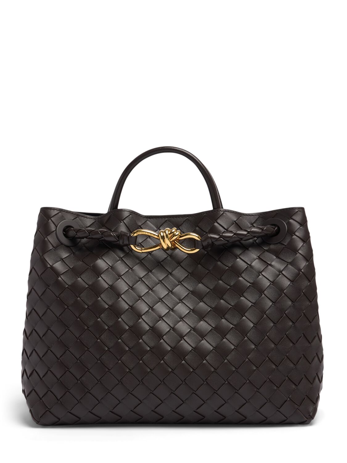 Medium Andiamo Leather Top Handle Bag - BOTTEGA VENETA - Modalova