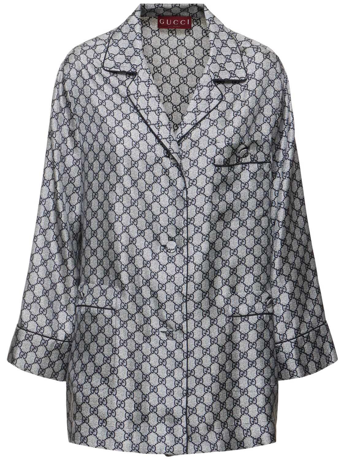 Gg Supreme Silk Shirt - GUCCI - Modalova