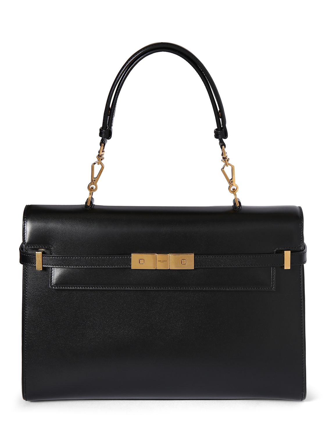 Manhattan Leather Top Handle Bag - SAINT LAURENT - Modalova