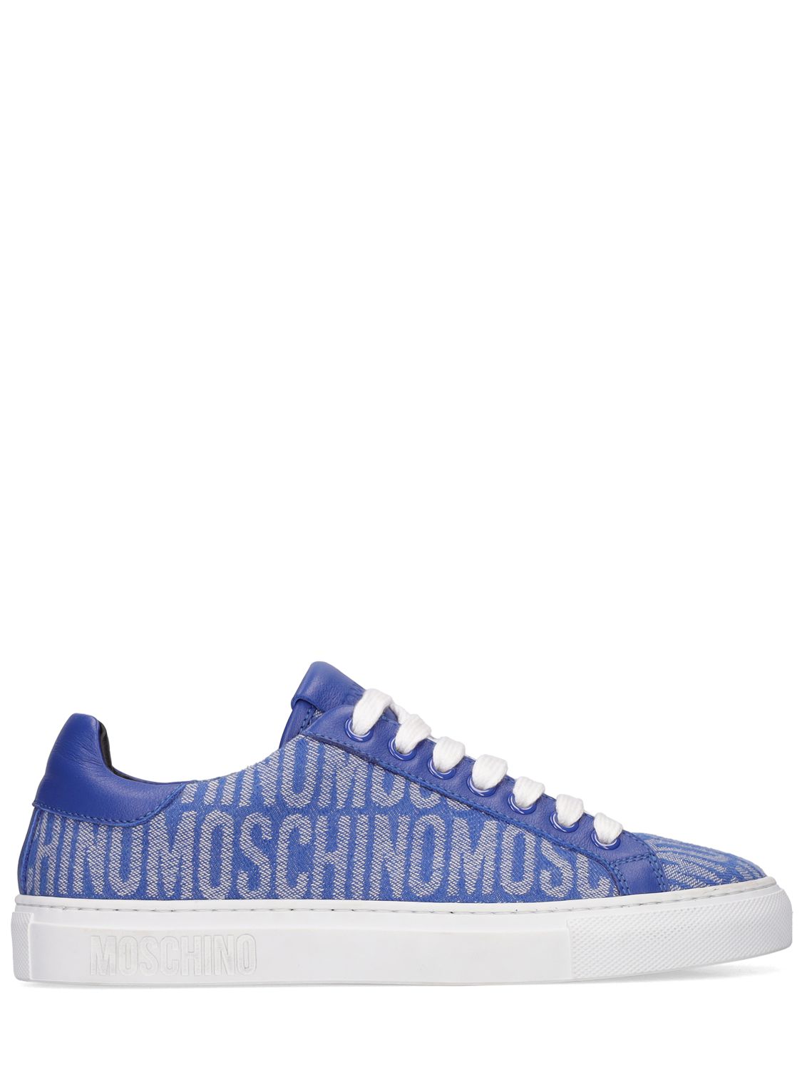 Mm Hohe Sneakers Aus Denim - MOSCHINO - Modalova