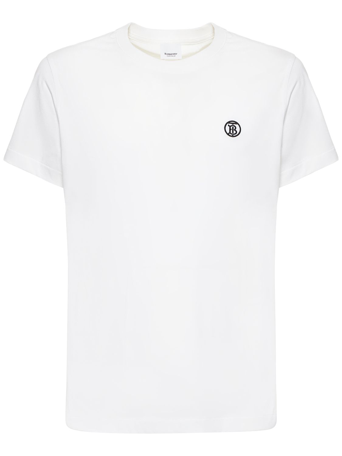 T-shirt Parker In Jersey Di Cotone Con Logo - BURBERRY - Modalova