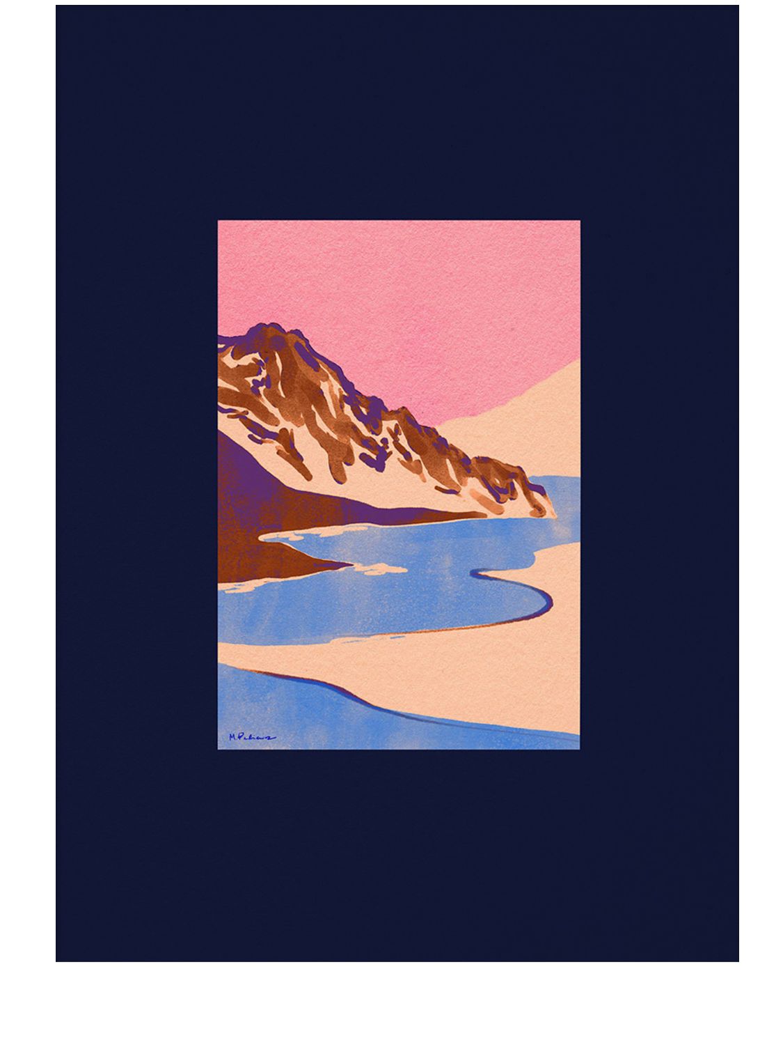 Poster „blaue Landschaft“ - PAPER COLLECTIVE - Modalova