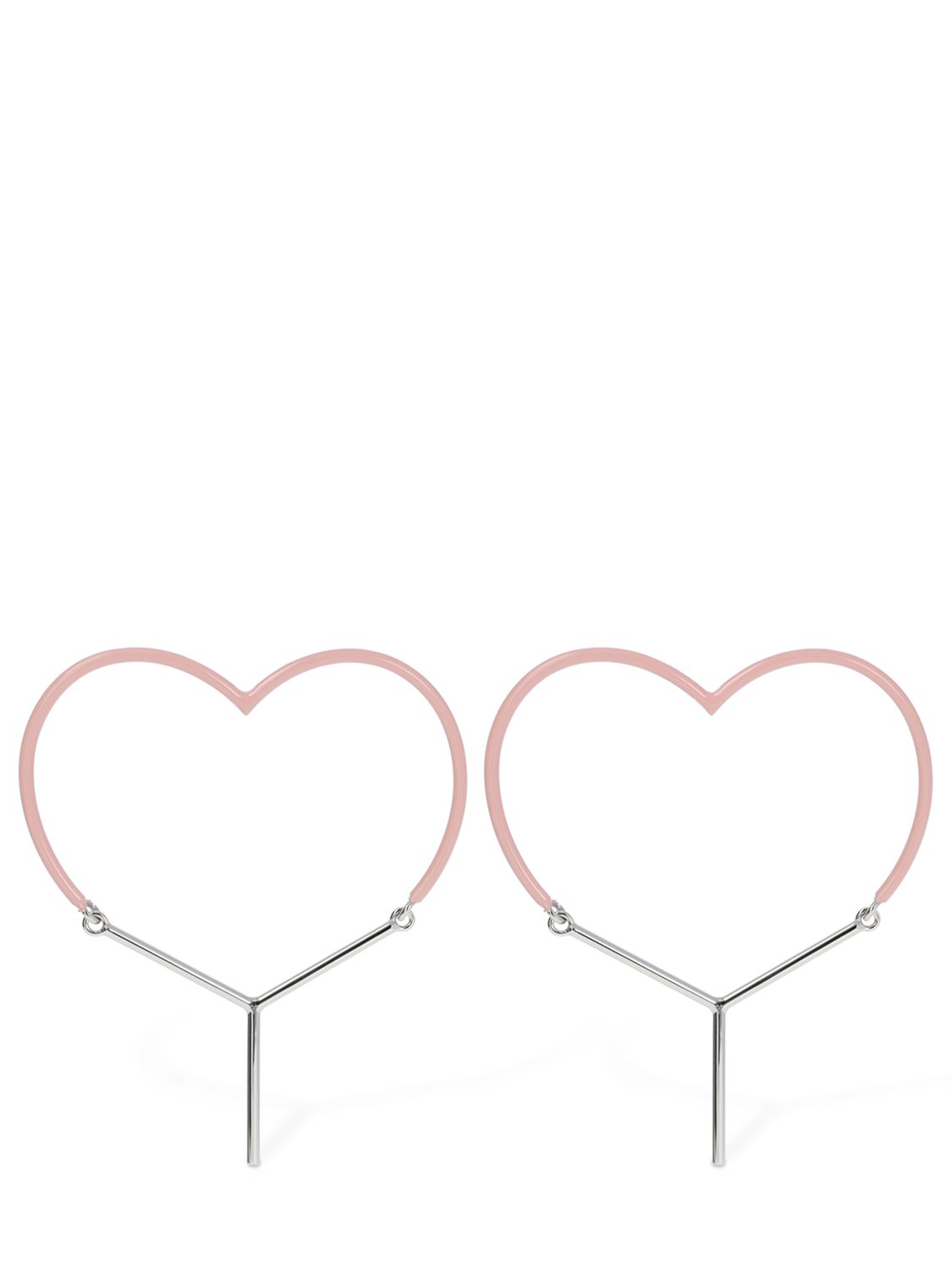Mini Y Heart Enamel Earrings - Y/PROJECT - Modalova