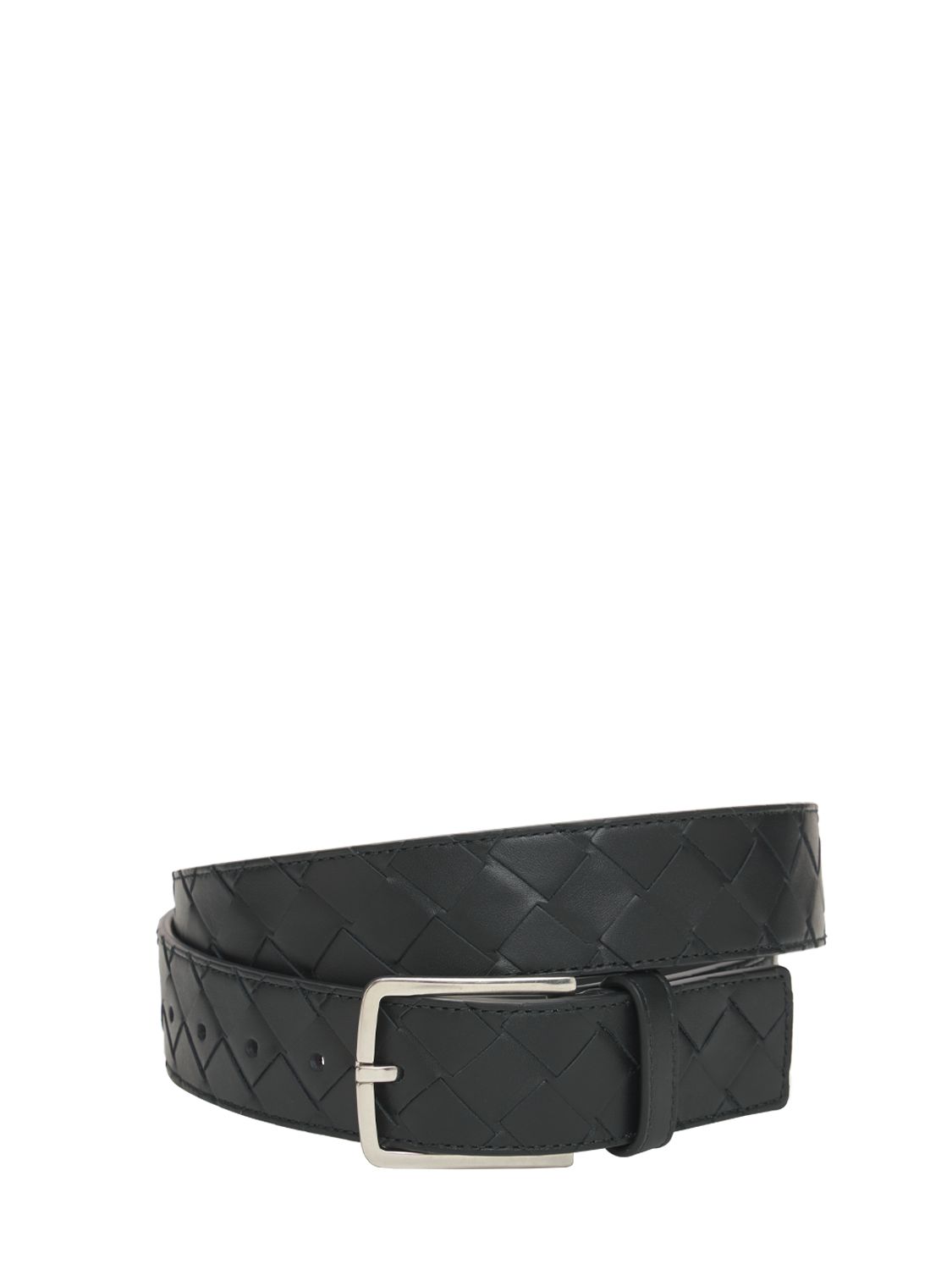 Cm New Intreccio Buckle Leather Belt - BOTTEGA VENETA - Modalova