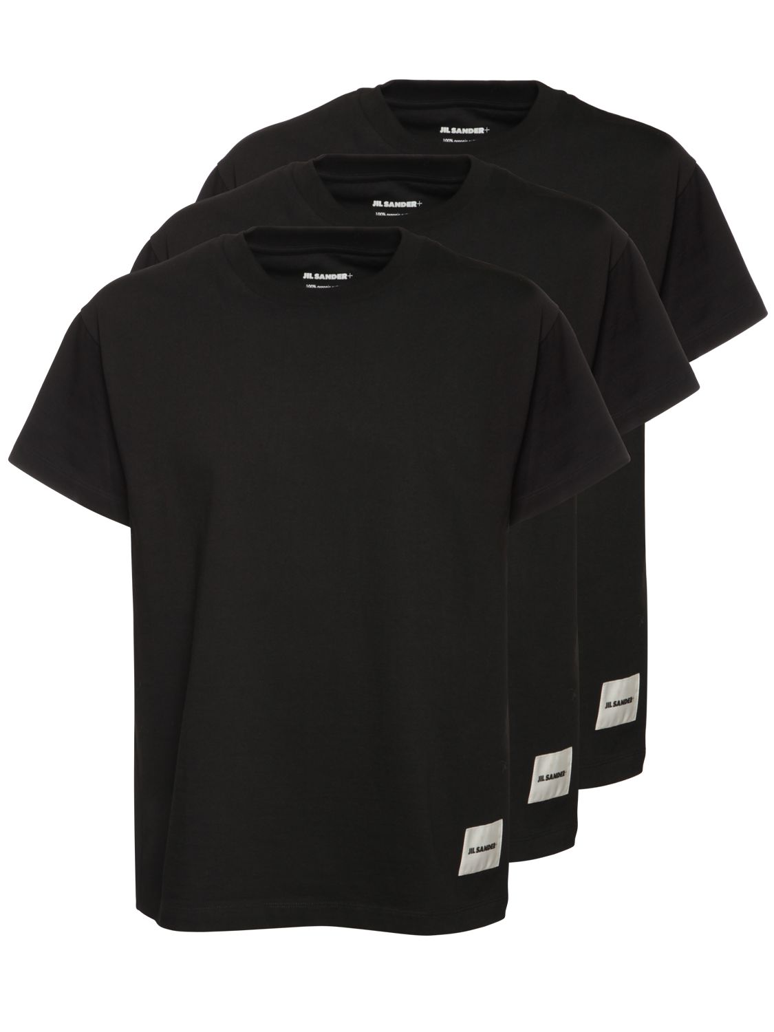 Pack Of 3 Plus Cotton T-shirts - JIL SANDER - Modalova